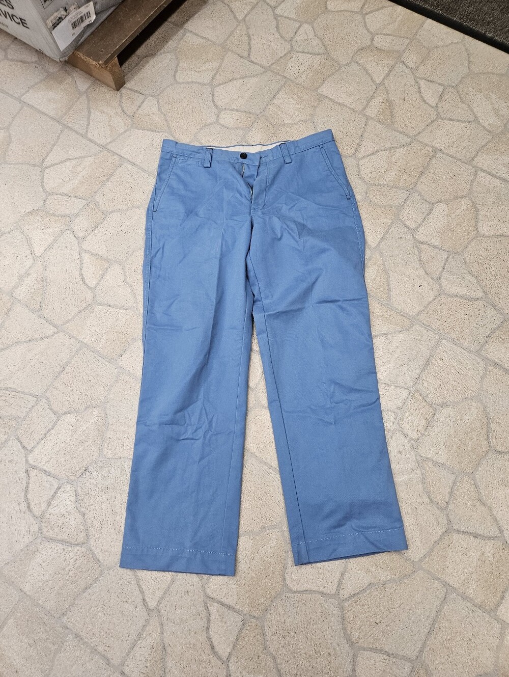 Classic Blue Men's Straight-Fit Chino Pants